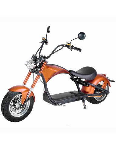 E-chopper registered electric motorcycle, 2000w, 20Ah. Orange