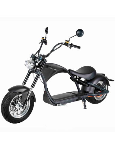 Motocicleta elétrica registrada com E-chopper, 2000w, 20Ah. Preto