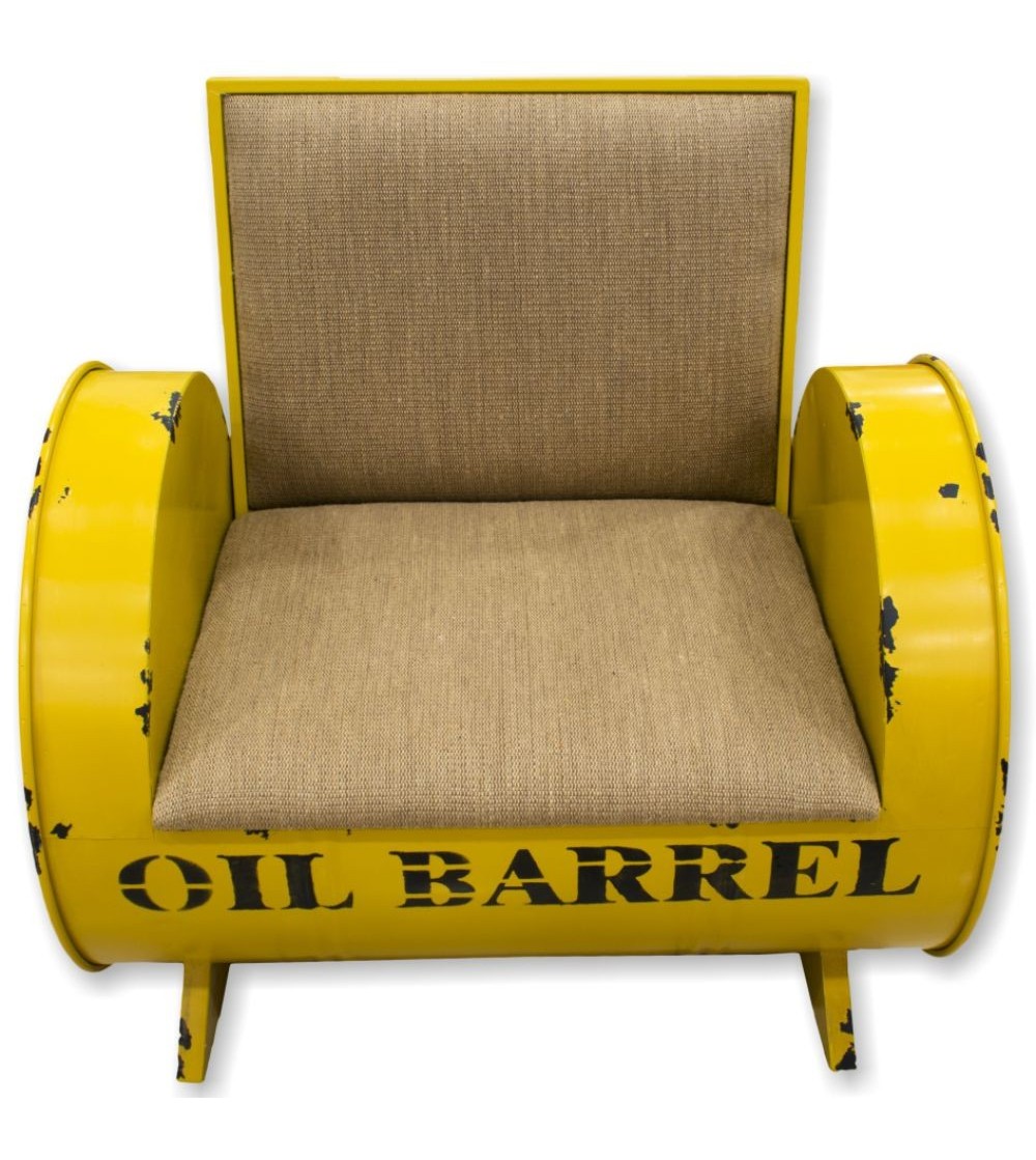 Metal barrel online chair